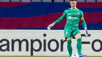 Deutscher Rückhalt im Tor des FC Barcelona: Marc-André ter Stegen. (Foto: Gerard Franco/DAX via ZUMA Press Wire/dpa)