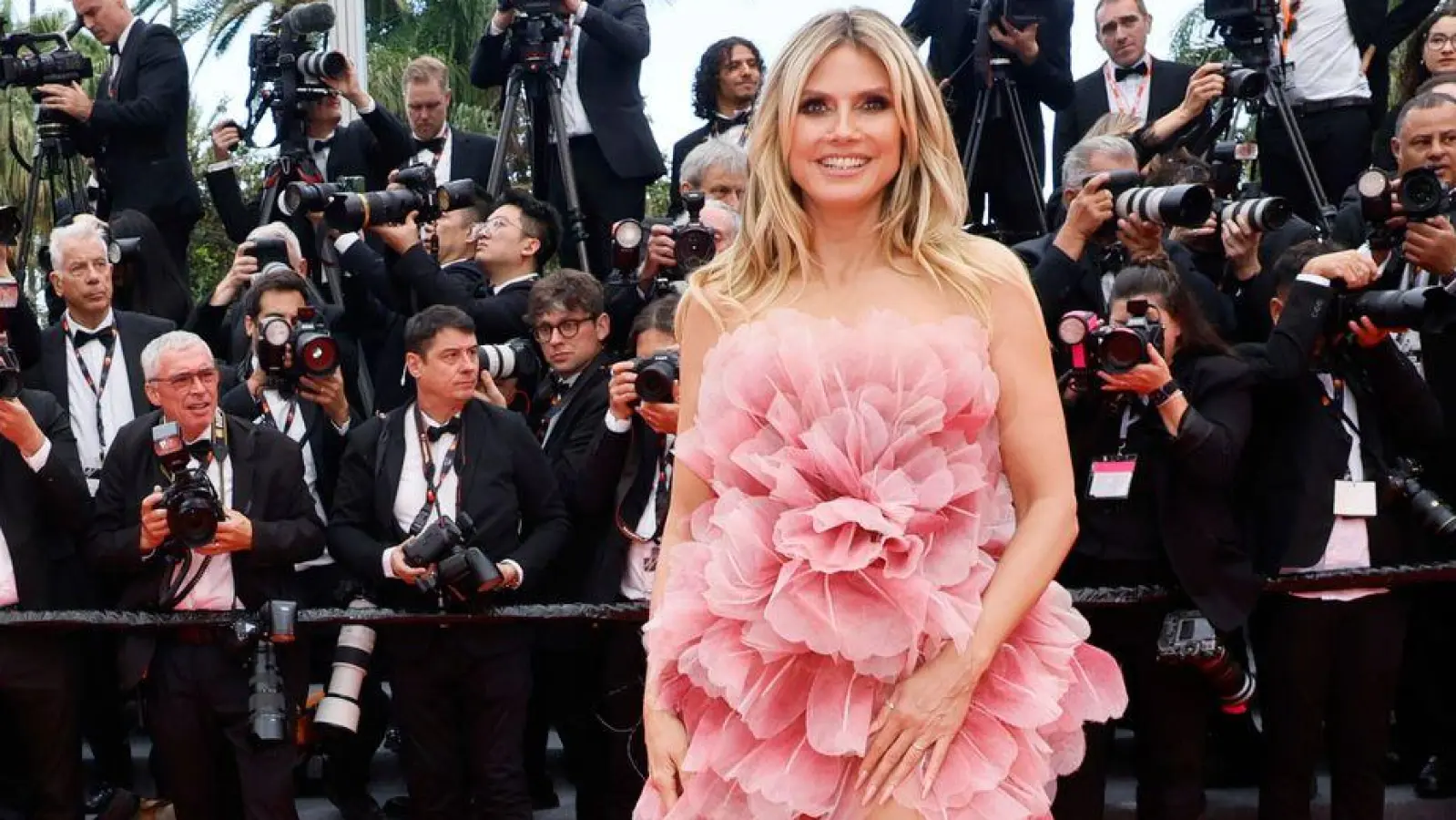 Heidi Klum ist in Cannes ein gerngesehener Gast. (Foto: Joel C Ryan/Invision/AP/dpa)