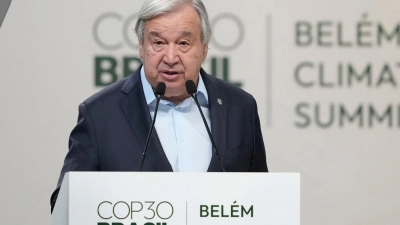 Eindringlicher Warner: UN-Generalsekretär Guterres. (Foto: Eraldo Peres/AP/dpa)