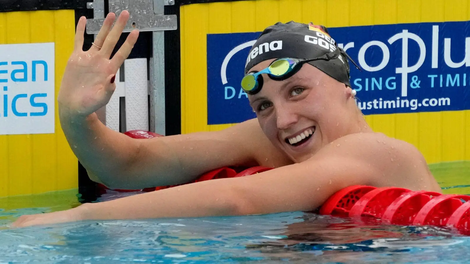 Schwimmt um eine Medaille über 800 Meter: Isabel Gose. (Foto: Gregorio Borgia/AP/dpa)