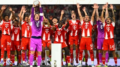 Das Supercup-Finale 2025 gewannen die Bayern gegen den VfB Stuttgart. (Archivbild) (Foto: Tom Weller/dpa)