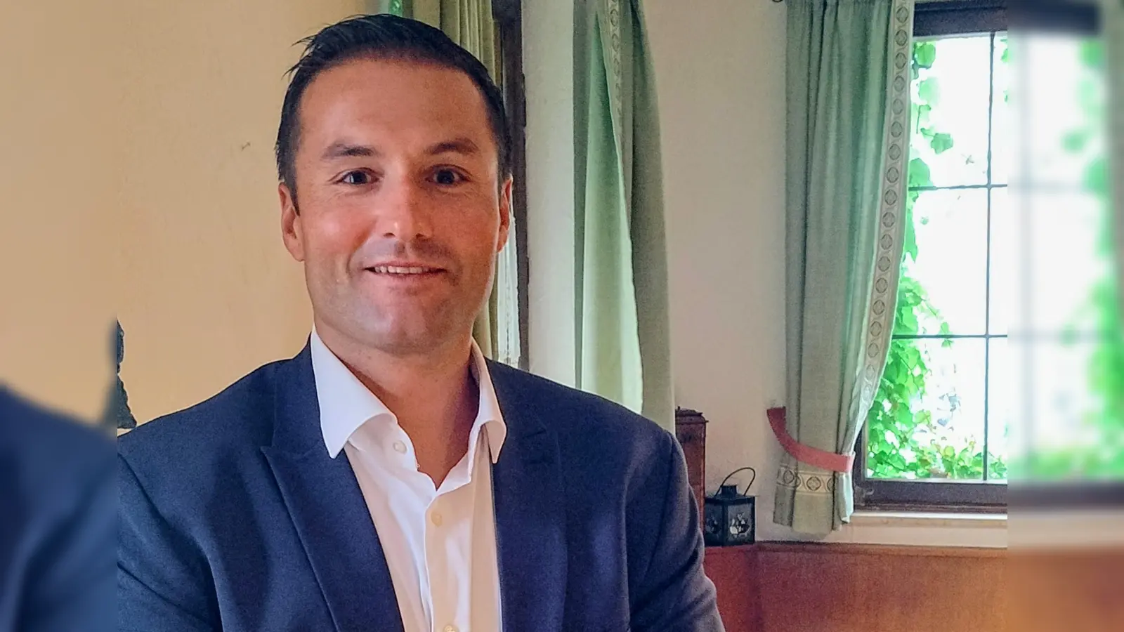 Sebastian Gaukler ist der Kandidat der CSU Heilsbronn für die Bürgermeisterwahl 2026. (Foto: Eckard Dürr)