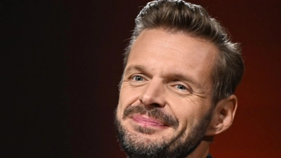 Comedian Florian Schröder spricht auf der Frankfurter Buchmesse. (Foto: Arne Dedert/dpa)