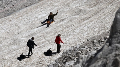 Rodeln an der Zugspitze soll bequemer werden. (Archivbild)   (Foto: Angelika Warmuth/dpa)