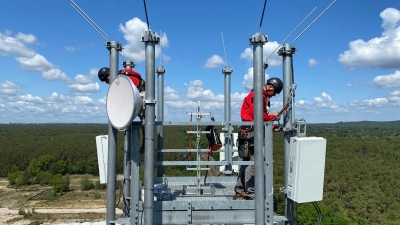 Vodafone will 5G-Antennentechnik von Huawei durch OpenRAN ersetzen.  (Foto: Christoph Dernbach/dpa)