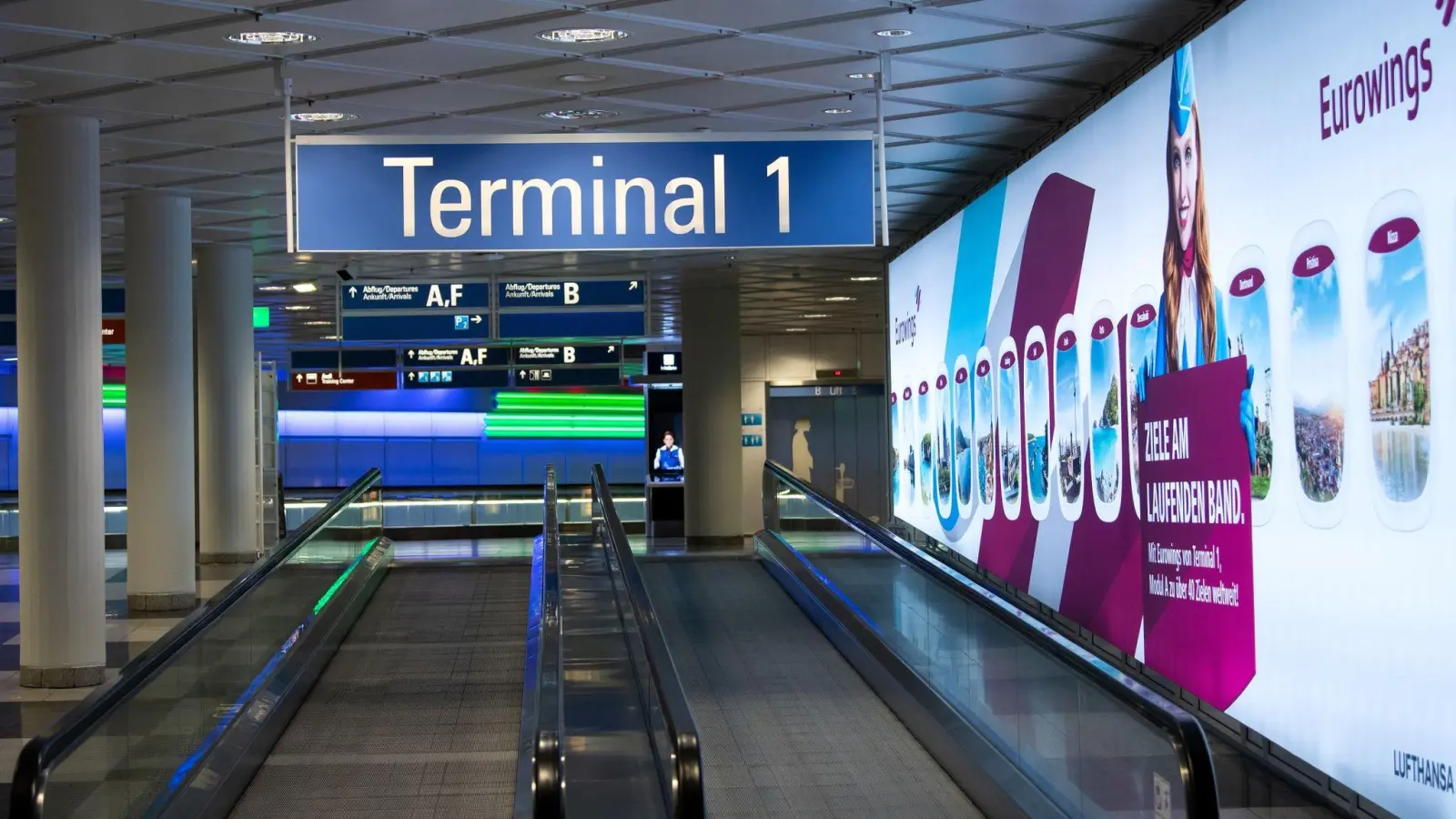 Das Terminal 1 am Flughafen München. (Foto: Sven Hoppe/dpa/Archivbild)