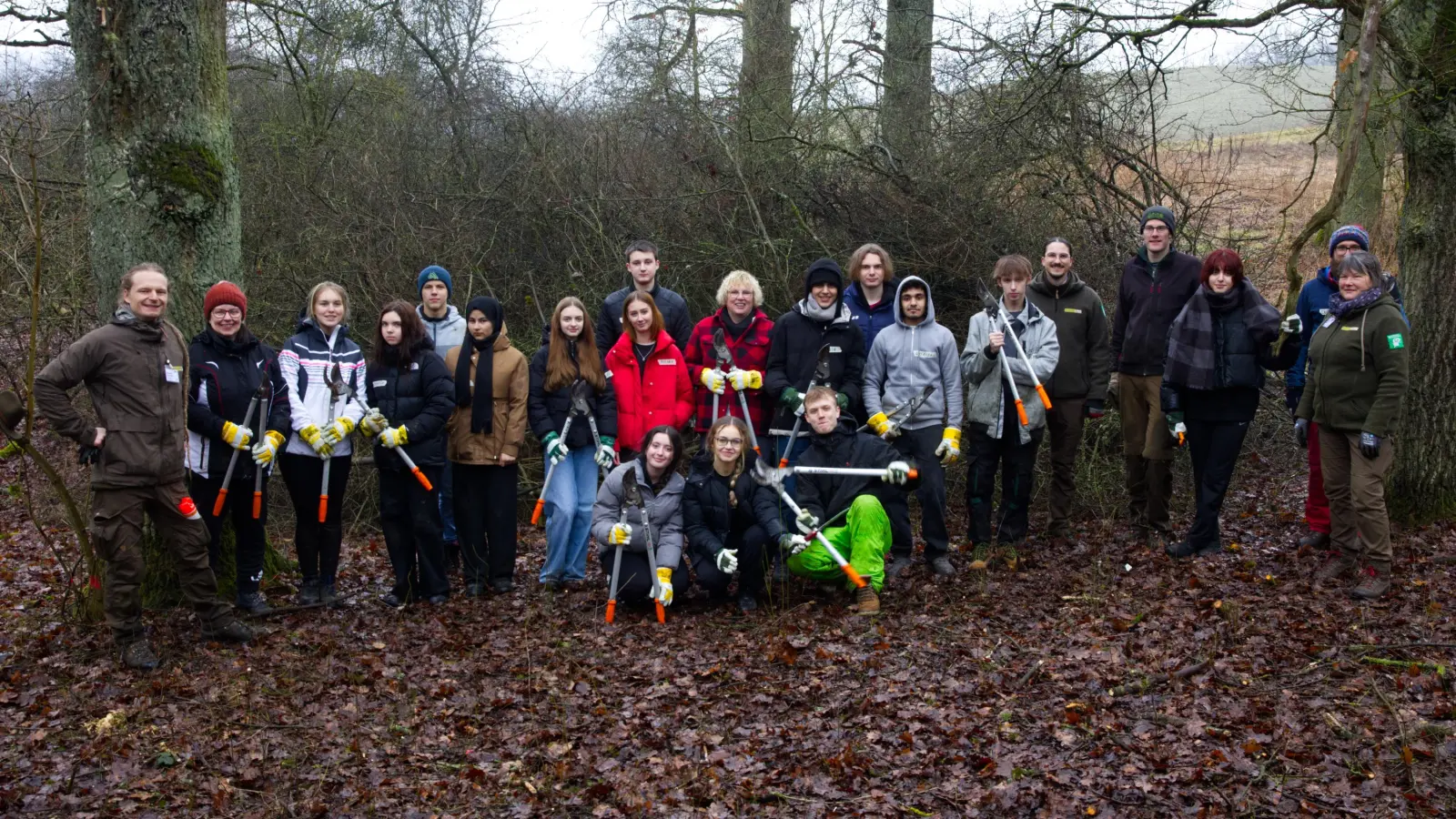 Der Hutewald „Fuchseck“ bei Oberdachstetten wurde mit Hilfe der Berufsintegrationsklasse des Staatlichen Beruflichen Schulzentrums Ansbach-Triesdorf gepflegt. (Foto: Ulrich Krauß)