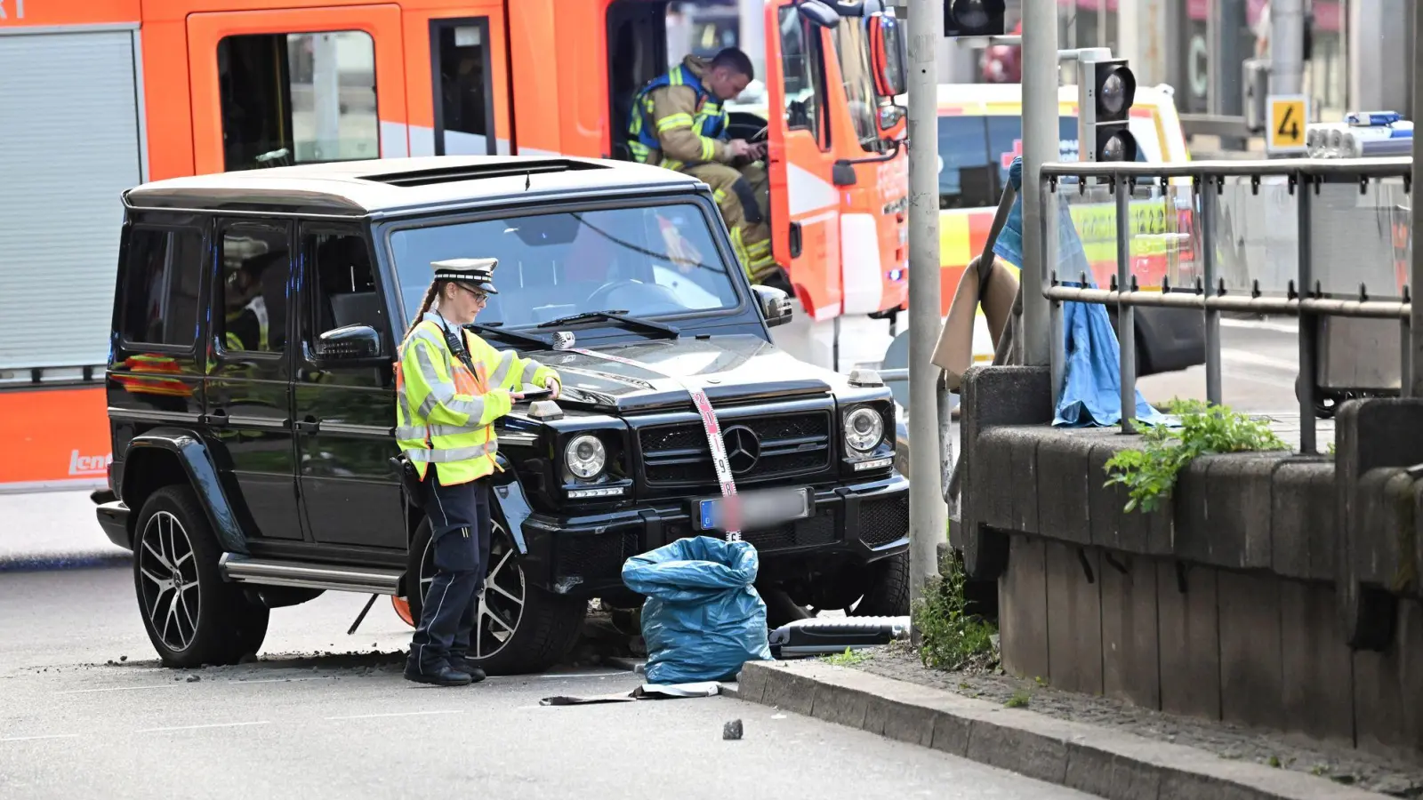 Nach ersten Erkenntnissen der Polizei war es ein Unfall. (Foto: Bernd Weißbrod/dpa)