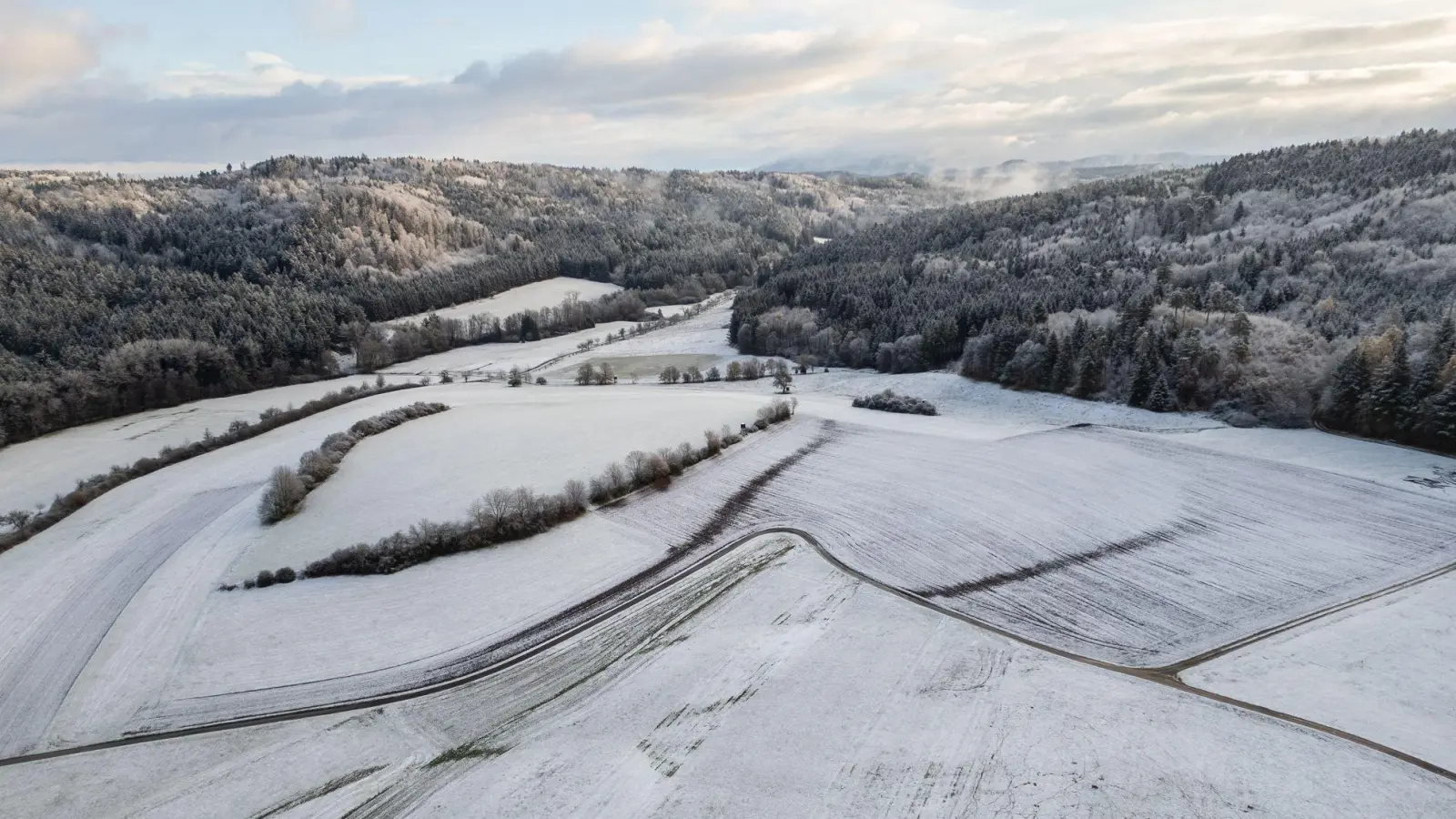 Der DWD warnt vor starkem Schneefall. (Foto: Silas Stein/dpa)