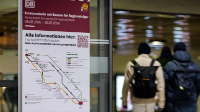 Während der Generalsanierung wird der Fernverkehr über Ingolstadt umgeleitet.  (Foto: Daniel Karmann/dpa)