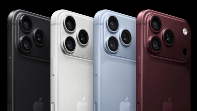 Die ausgefallenen Farben des iPhone 18 Pro sind in diesem Jahr nach dem populären Orange des Vorjahresmodells das dunkelrote Burgund und das hellblaue Polar. (Foto: Apple Inc./dpa-tmn)