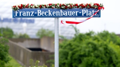 Franz Beckenbauer hat nun auch seinen eigenen Platz bekommen. (Foto: Sven Hoppe/dpa)