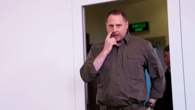 Nach Ermittlungen von Korruptionsfahndern ist Andrij Jermak, Leiter des Präsidialamtes der Ukraine, zurückgetreten. (Archivbild) (Foto: Evgeniy Maloletka/AP/dpa)