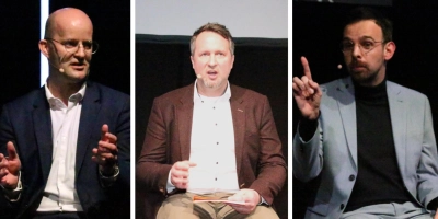Die Kandidaten für den OB-Posten in Rothenburg (v.l.): Dr. Markus Naser, Florian Vogel und Christoph Rösch. (Foto: Stefan Neidl)
