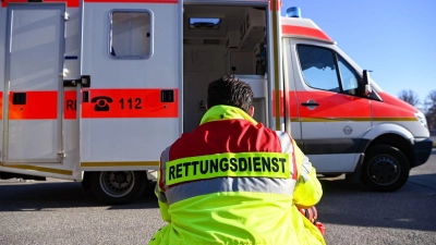 Weil er sich in einer hilflosen Sitation befand, betätigte ein Lkw-Fahrer den Notruf. Die Sanitäter sahen von einem Transport ins Krankenhaus ab. (Symbolbild: Jens Kalaene/dpa-Zentralbild/dpa-tmn)