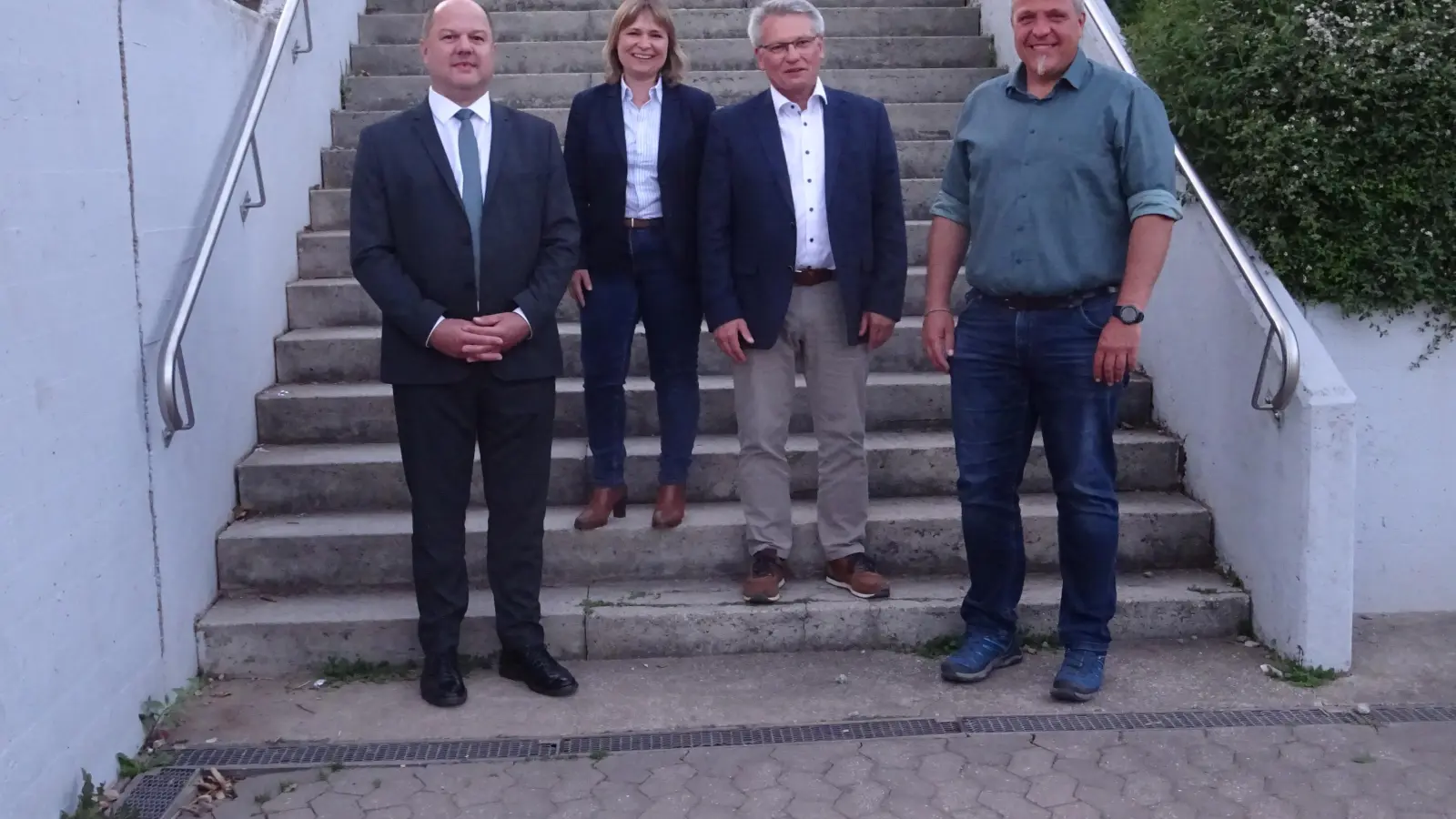 Die Führungsriege der LAG Rangau: Bernd Meyer, Claudia Wust, Hans Henninger und Christoph Schmoll (von links). (Foto: Florian Pöhlmann)