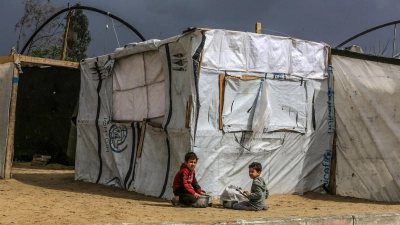 Zelte im Gazastreifen. (Archivbild) (Foto: Abed Rahim Khatib/dpa)