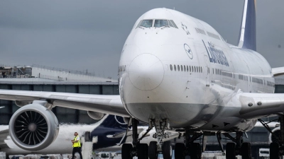 Weniger Passagiere und Fracht: Lufthansa-Streiks treffen Flughafen Frankfurt. (Archivbild) (Foto: Boris Roessler/dpa)