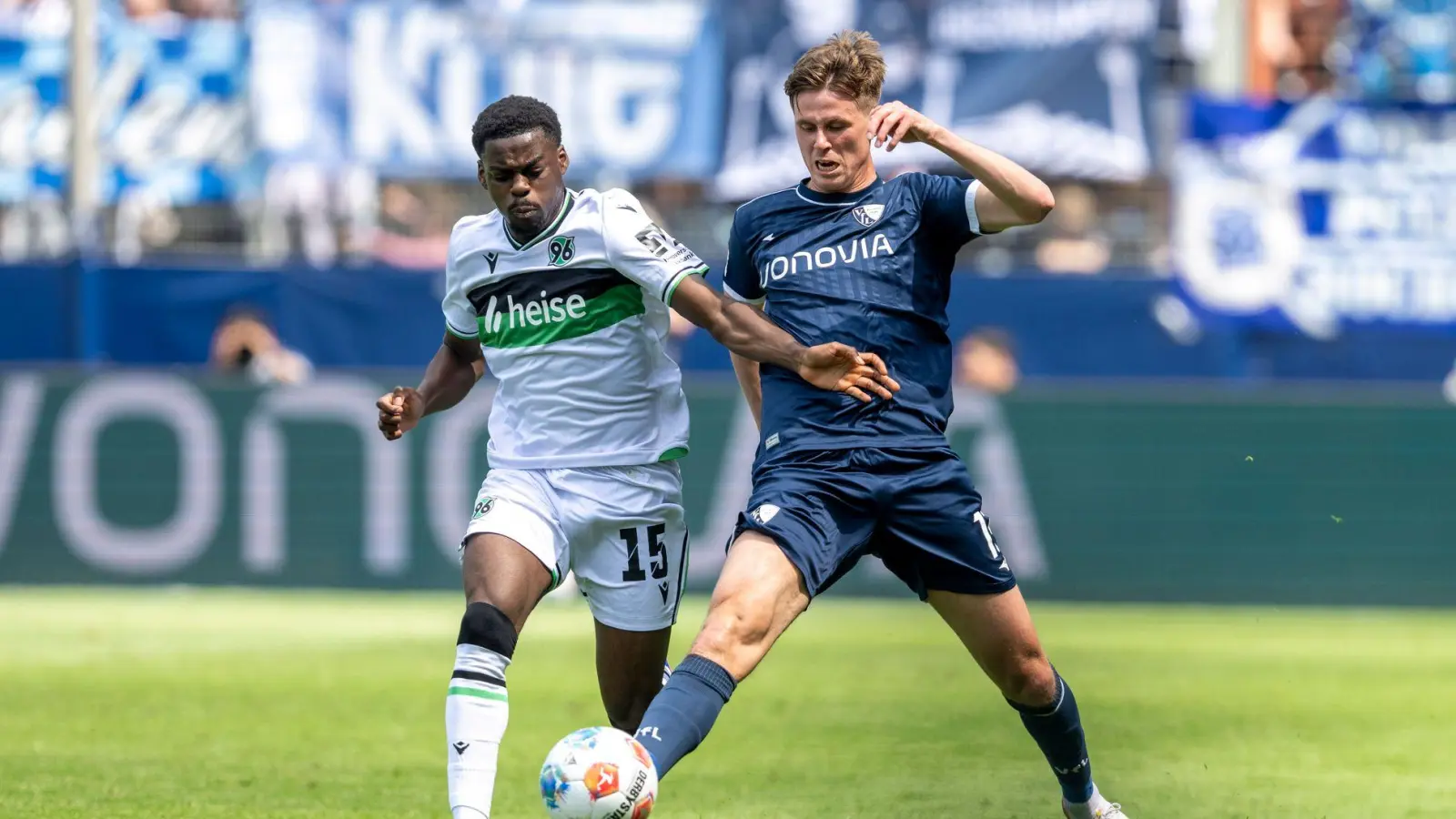 Hannover 96 tat sich beim Auswärtsspiel in Bochum schwer.  (Foto: David Inderlied/dpa)