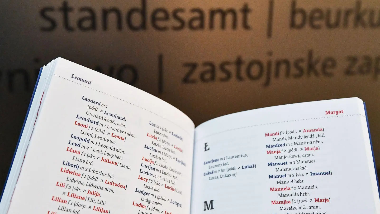 Bei der Namenssuche wälzen viele Eltern Bücher - auch mit exotischeren Namensvorschlägen (Symbolbild). (Foto: picture alliance / Patrick Pleul/dpa-Zentralbild/dpa)