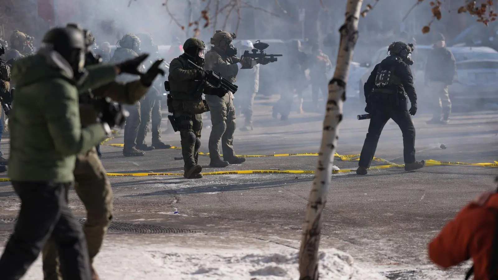 Bei einem Schussvorfall in Minnesota ist ein Mensch getötet worden.  (Foto: Abbie Parr/AP/dpa)