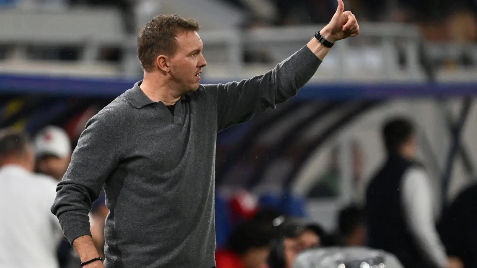 Julian Nagelsmann bereitet sein Team auf die Slowakei vor. (Foto: Federico Gambarini/dpa)