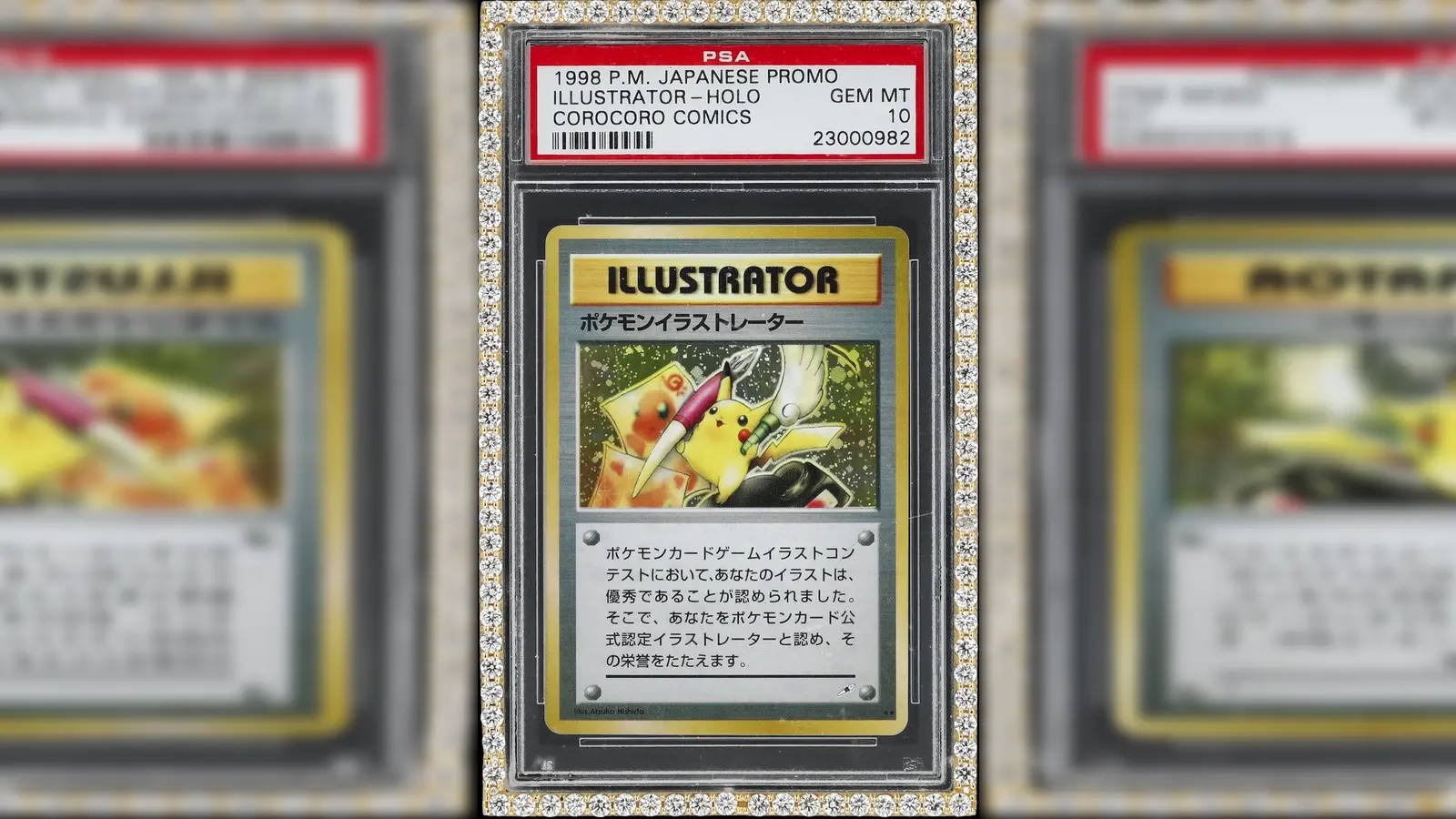 Der Youtuber und Wrestler Logan Paul ließ die Karte versteigern.  (Foto: -/Auktionshaus Goldin/dpa)