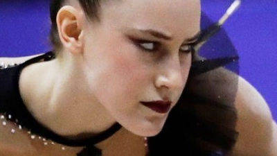 War auch mit dem Band nicht zu schlagen: Darja Varfolomeev. (Foto: Bruna Prado/AP/dpa)