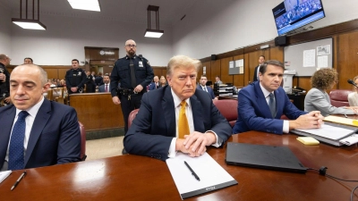 Donald Trump vor Gericht in Manhattan im Mai. (Foto: Justin Lane/Pool EPA/AP/dpa)