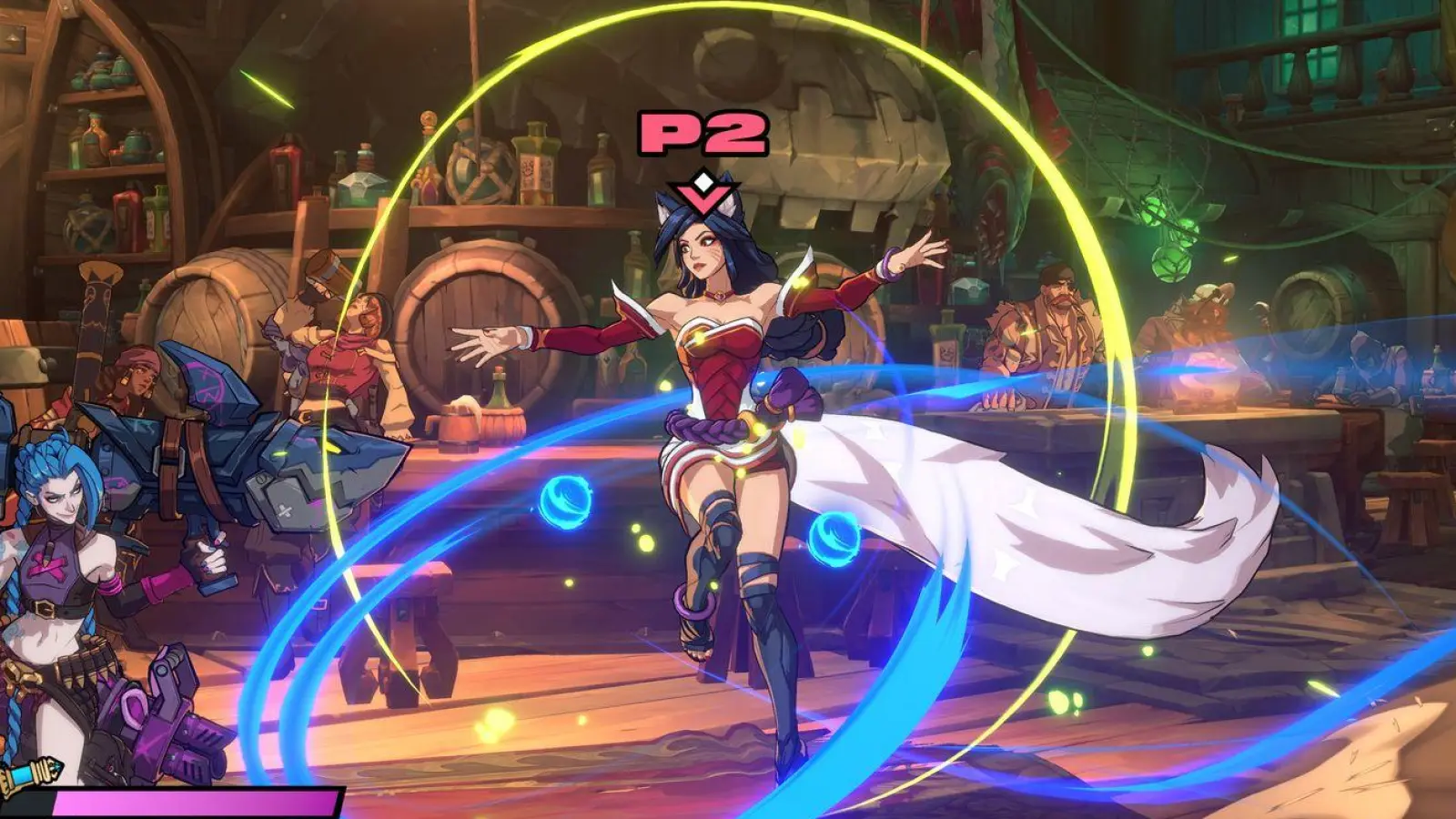 Das Besondere an „2XKO“: Meist treten pro Seite zwei Kämpferinnen oder Kämpfer gegeneinander an - übrigens alles Figuren aus der Welt von „League of Legends“. (Foto: Riot Games/dpa-tmn)