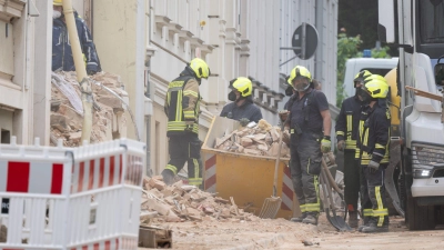 Drei Leichen wurden nach dem Hauseinsturz in Görlitz geborgen. (Foto: Sebastian Kahnert/dpa)