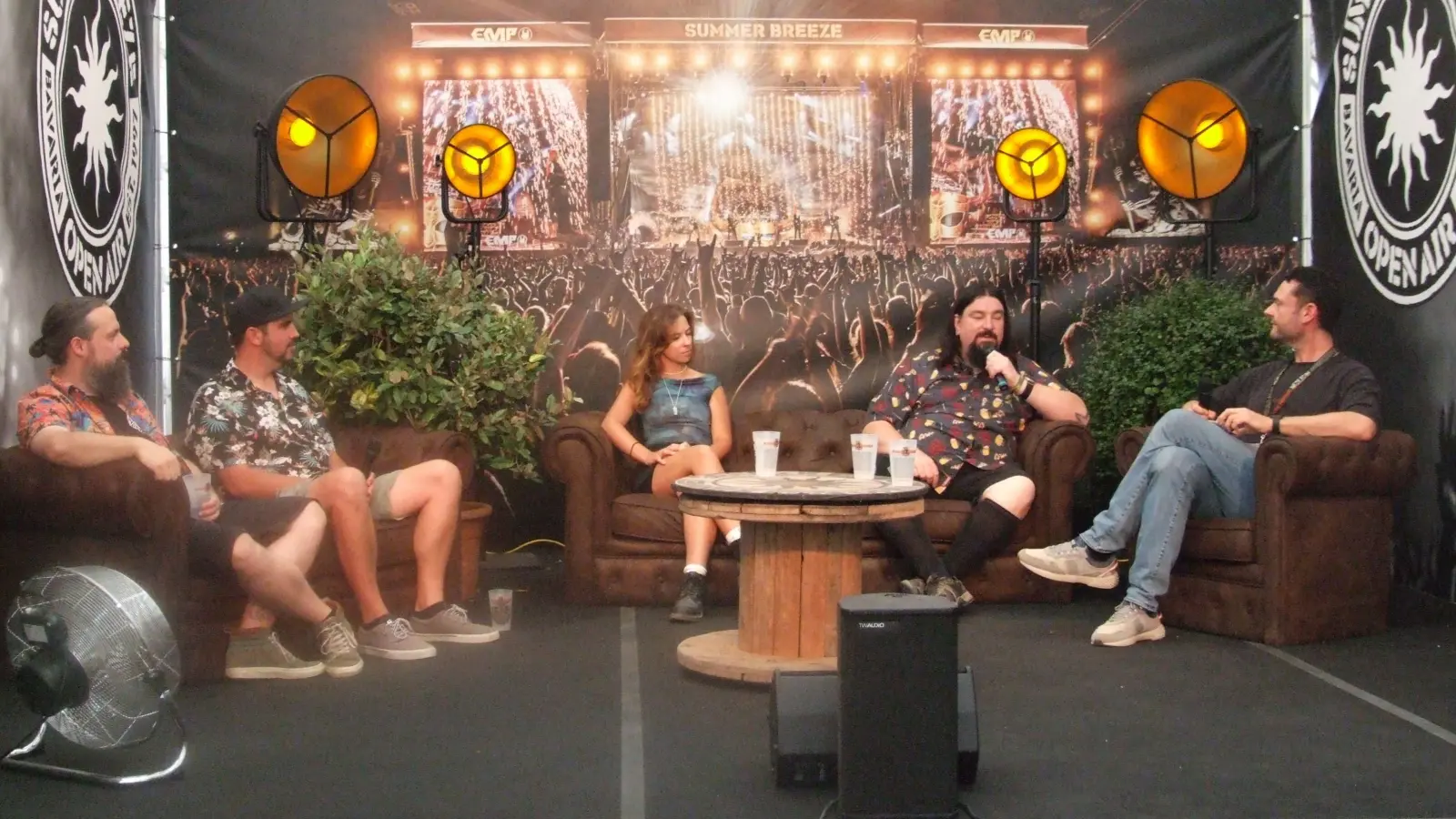 Die Veranstalter von Silverdust zeigten sich bei der Pressekonferenz zufrieden. Summer-Breeze-Gründer Achim Ostertag (Zweiter von rechts) ist es wichtig, dass das Festival familiär bleibt. (Foto: Jasmin Kiendl )