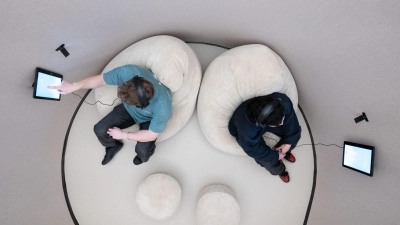 Eine interaktive Ausstellung im Dresdner Hygienemuseum widmet sich der mentalen Gesundheit.  (Foto: Sebastian Kahnert/dpa)