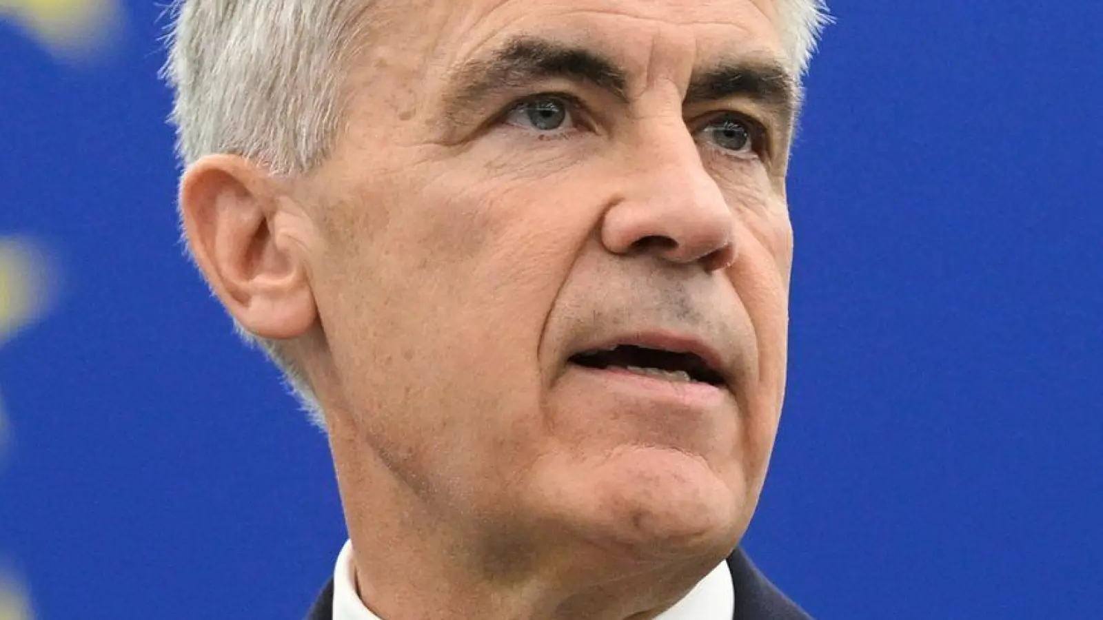 Reiste als Ehrengast zur ersten Plenartagung des Europäischen Parlaments nach der Sommerpause: Kanadas Premierminister Mark Carney. (Foto: Pascal Bastien/AP/dpa)