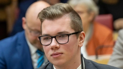 Daniel Halemba ist bayerischer AfD-Landtagsabgeordneter. (Foto: Peter Kneffel/dpa)