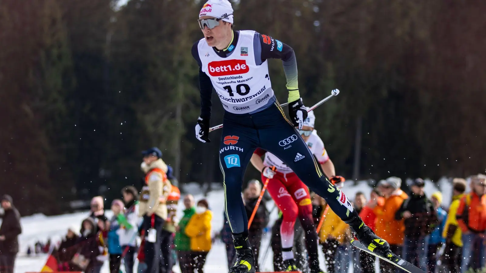 Präsentierte sich laufstark: Vinzenz Geiger. (Foto: Tom Weller/dpa)