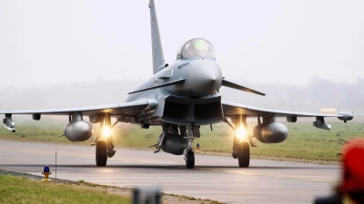 Der Eurofighter wurde gemeinsam von Deutschland, Großbritannien, Spanien und Italien entwickelt. (Symbolfoto) (Foto: Hauke-Christian Dittrich/dpa)