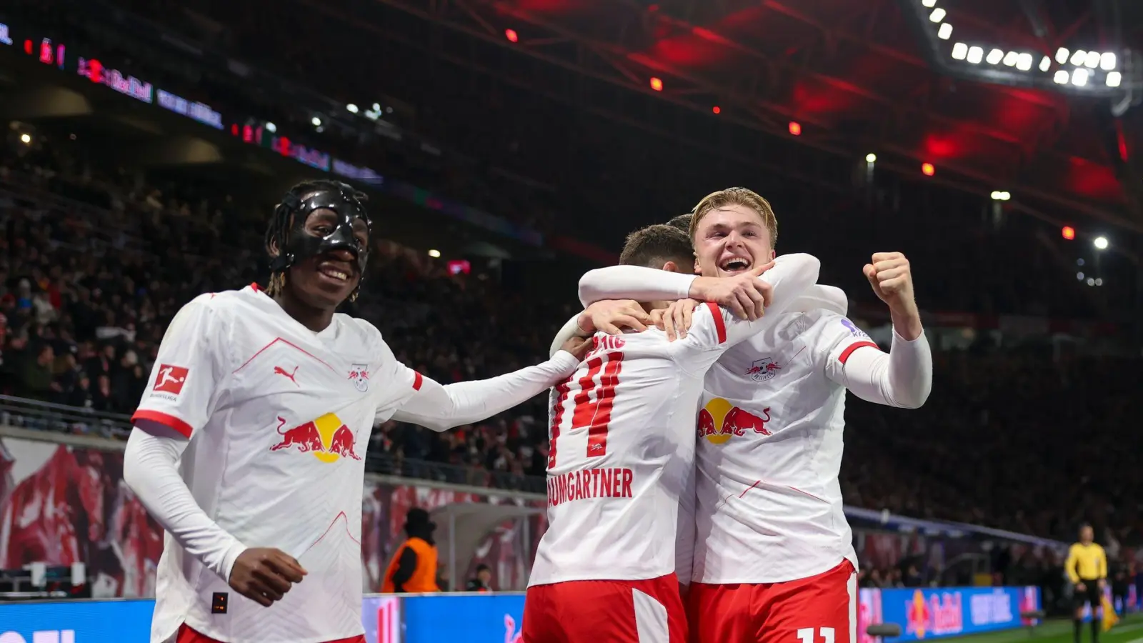 RB Lepzig war gegen Frankfurt nicht zu stoppen. (Foto: Jan Woitas/dpa)