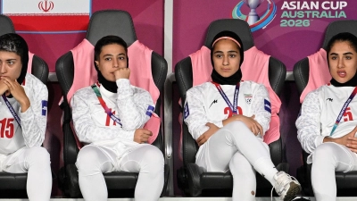 Für die iranischen Spielerinnen war der Asien Cup in Australien nach dem Ausbruch des Krieges schwierig. (Archivbild) (Foto: Dave Hunt/AAP/dpa)