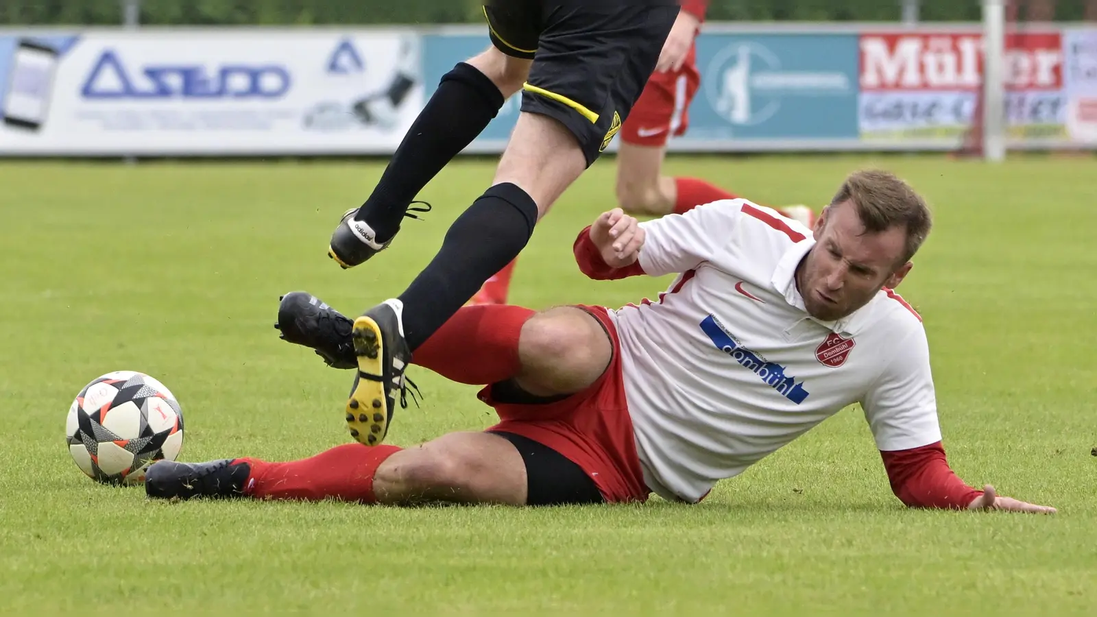 „An Lächerlichkeit nicht zu überbieten“: Thore Beck war mit dem FC Dombühl Teil der Bezirksliga-Relegation, die enorm viel Ärger verursacht hat. (Foto: Martin Rügner)