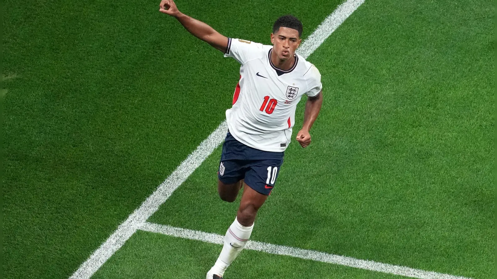 Jude Bellingham schoss zwei Tore für England. (Foto: Martin Rickett/PA Wire/dpa)