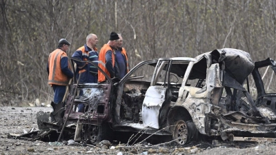 Bei erneuten russischen Drohnen- und Raketenangriffe wurde die nordostukrainische Stadt Charkiw getroffen. (Foto: Vesa Moilanen/Lehtikuva/dpa)