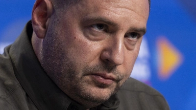 Der Leiter der ukrainischen Präsidialverwaltung, Andrij Jermak, führt die Verhandlungen über den US-Friedensplan. (Archivbild) (Foto: Gian Ehrenzeller/KEYSTONE/dpa)