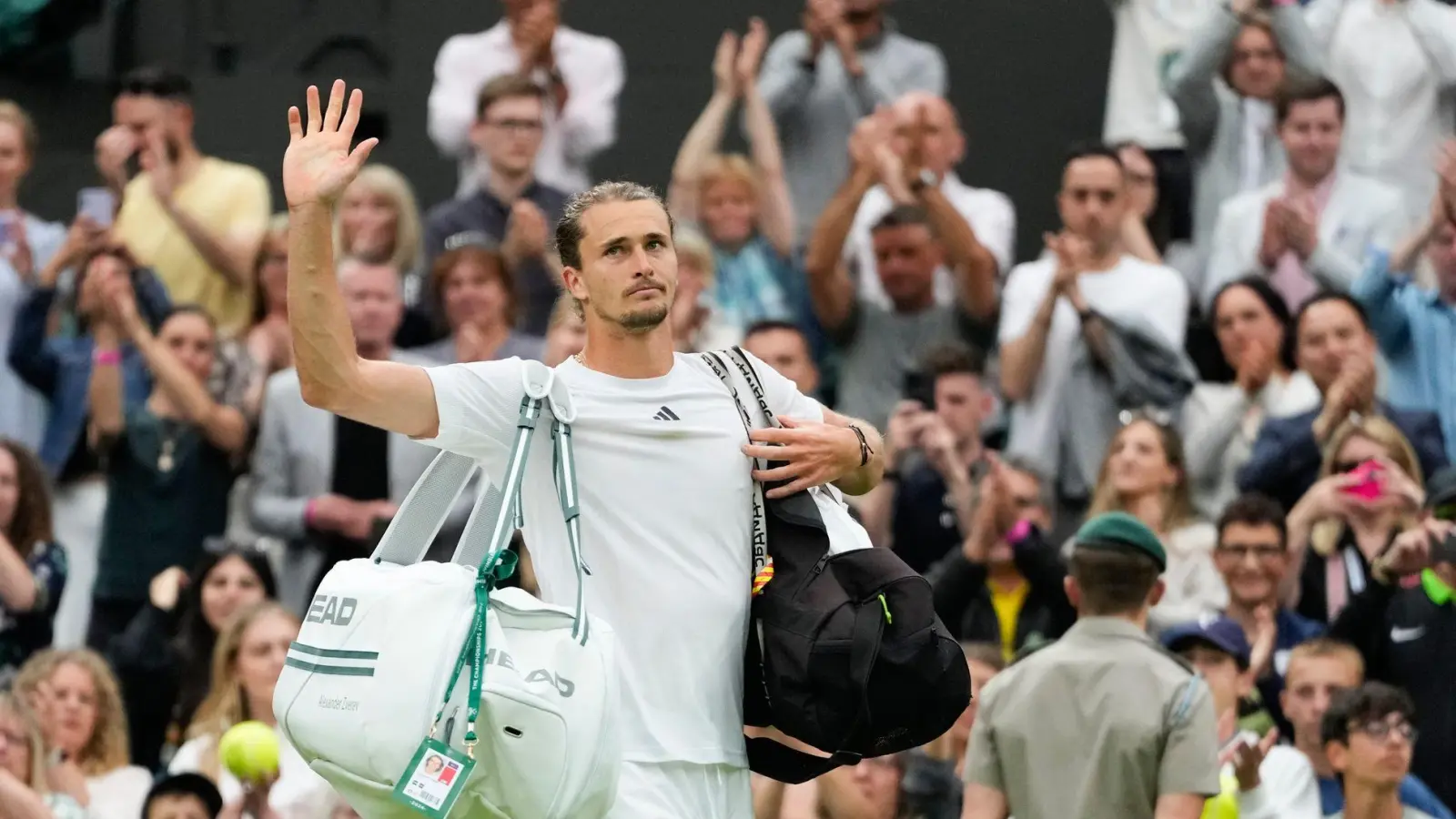 Alexander Zverev ist in Wimbledon an Taylor Fritz gescheitert. (Foto: Kirsty Wigglesworth/AP/dpa)