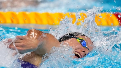 Isabel Gose hat über 800 Meter Freistil den sechsten Platz belegt. (Foto: Vincent Thian/AP/dpa)