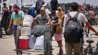 Türk kritisiert die Lebensmittelverteilung der Gaza Humanitarian Foundation.  (Foto: Abdel Kareem Hana/AP/dpa)
