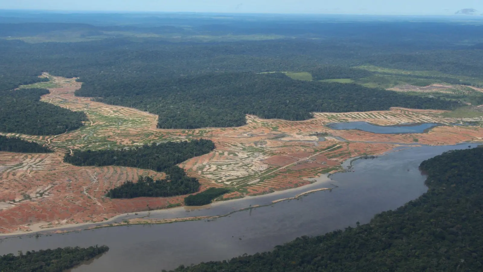 Am Rande des Juruena-Nationalparks im Amazonas-Regenwald sind gerodete Flächen zu sehen. (Foto: Isaac Risco-Rodriguez/dpa)