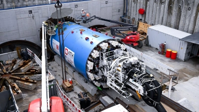 Die Tunnelbohrmaschine soll sich von der Donnersbergerbrücke in Richtung Marienhof graben. (Foto: Sven Hoppe/dpa)