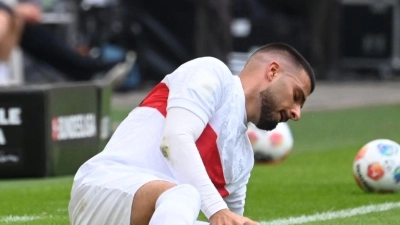Musste verletzt vom Feld: Deniz Undav (Foto: Markus Lenhardt/dpa)