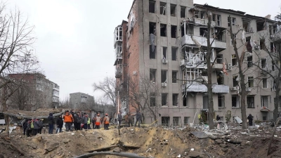 Das ukrainische Gebiet Charkiw wurde schon in den vergangenen Tagen vermehrt von Russland angegriffen. (Foto: Andrii Marienko/AP)